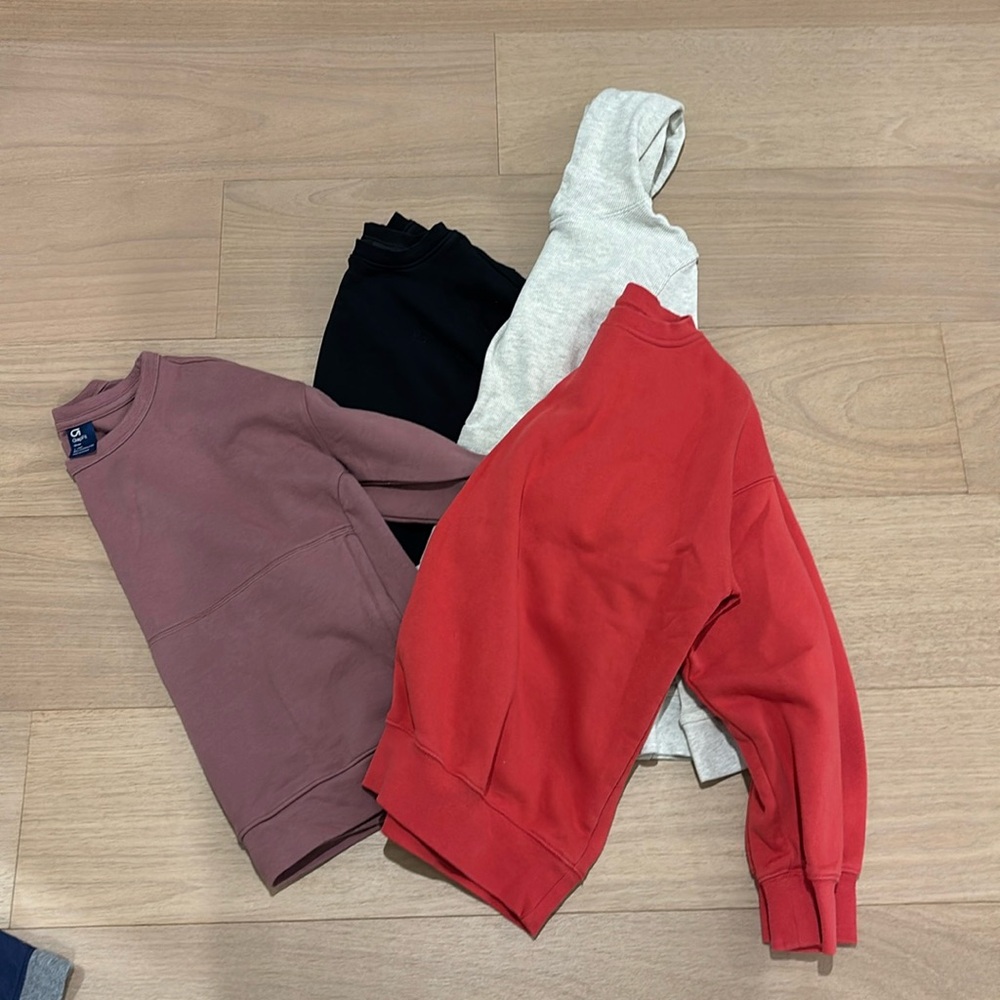Boys Bundle of 4 Hoodies/Sweatshirt Mix - Size 10/12